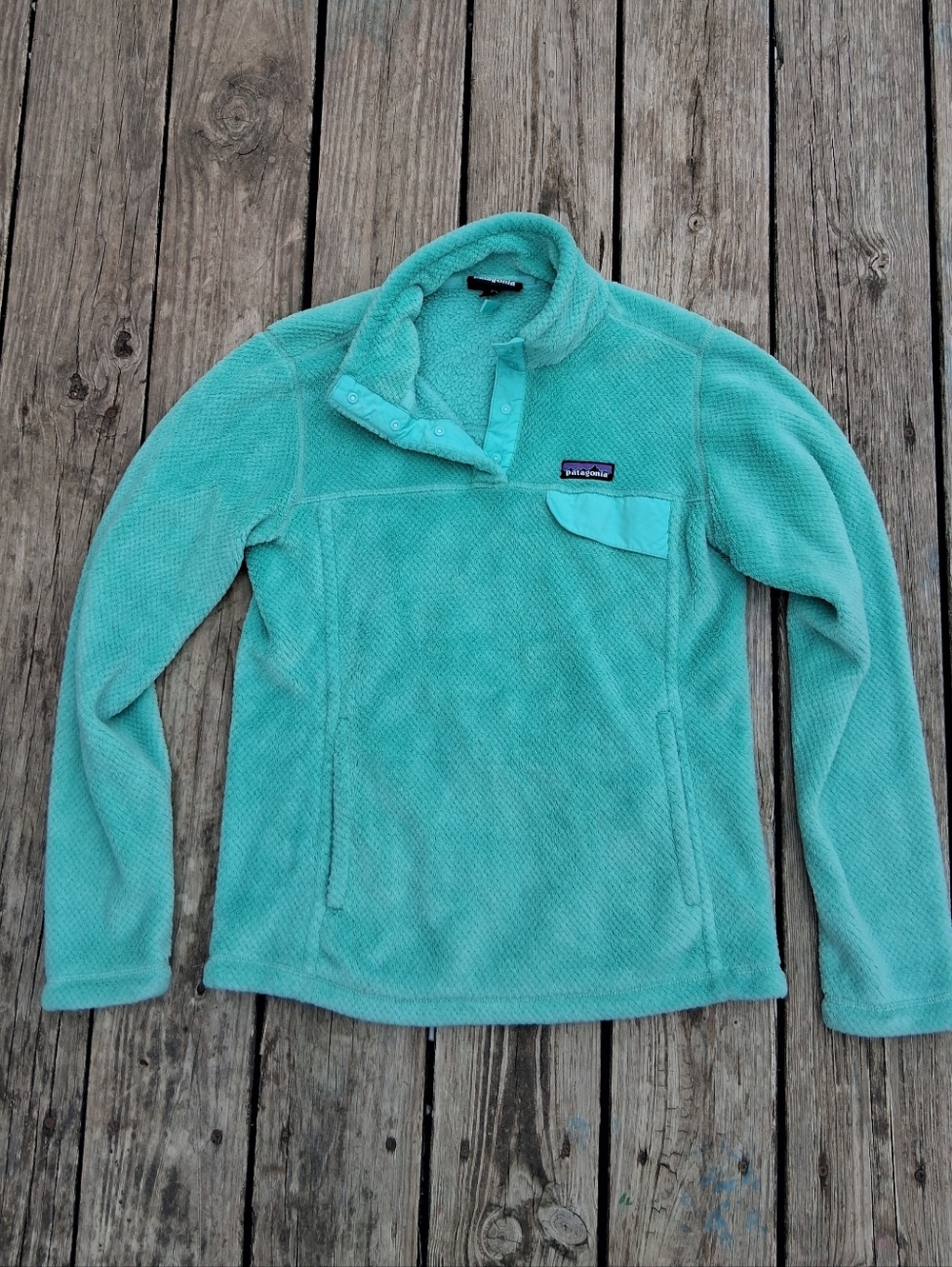 Patagonia Re-Tool Snap-T Pullover Women’s Medium Desert Turquoise